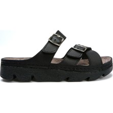 Kifidis SIB220519 Kifidis-Natura Kadın Anatomik Deri Terlik 36-41 Siyah/black - 36