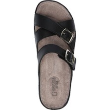 Kifidis SIB220519 Kifidis-Natura Kadın Anatomik Deri Terlik 36-41 Siyah/black - 36