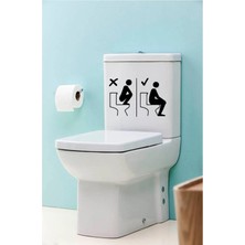 Kt Grup Eğlenceli Klozet Kapağı ve Banyo Sticker