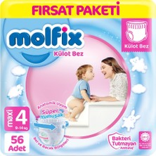 Molfix Külot Bebek Bezi 4 Beden Fırsat Paketi 56 Adet