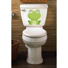 Kt Grup Sevimli Kurbağa Klozet Kapağı ve Banyo Sticker