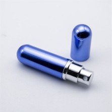 Rüzgarı Doldurulabilir Mini Lik Cep Parfüm Şişesi 5ml Mavi