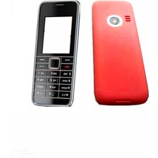 OEM Nokia 3500C Kapak Nokia 3500C Uyumlu Kırmızı Renk Ön Kapak Arka Kapak Tuş Takımı