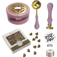 Profisher Davetiye Mum Mühürü Uygulama Seti Leylak Renk 870 With Love