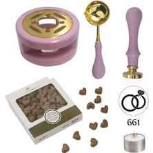 Profisher Davetiye Mum Mühürü Uygulama Seti Yavruağzı Renk 661 Yüzükler