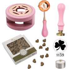 Profisher Davetiye Mum Mühürü Uygulama Seti Yavruağzı Renk 1139 Yonca