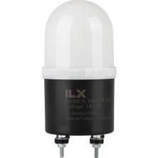 İLX Rgb İkaz Lambası - Ø70 V7K Flaşör Seri 220 Vac Ses Var 5 Renk