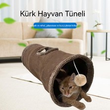 Oloey Evcil Hayvan Tüneli Katlanabilir Kedi Alay Kanalı Aracılığıyla Süet (Yurt Dışından)