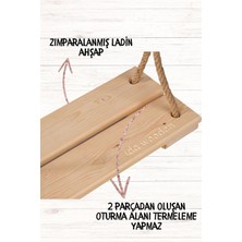 İda Wooden Doğal Ahşap Ev ve Bahçe Tipi Halatlı Salıncak