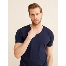 Xint V Yaka Modal Slim Fit Basic Tişört