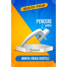 Rami Yapı Market Pvc Pimapen Beyaz Pencere Kolu & Sürme Kapı Kolu | Pimapen Pencere Kolu