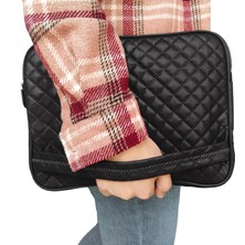 Microcase iPad Pro 9.7'' Için Baklava Desen Kapitone Deri Kumaş Taşıma Çantası Kılıf - AL3764