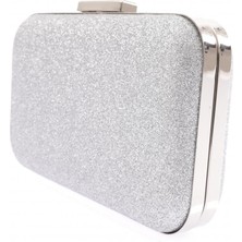 Celonia Kadin Kum Sim Gümüş Abiye Portföy Çanta