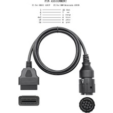 Bmw Icom-D 10 Pın Arıza Tespit Motosiklet Kablosu