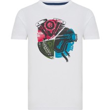 Tyre T-Shirt Beyaz Erkek T-Shirt RFTYRE23-10