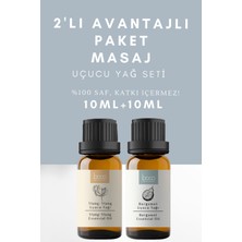 Boco 2li Avantajlı Paket Derin Rahatlama Masaj Ylang-Ylang & Bergamot % 100 Saf Uçucu Yağı (20Ml)