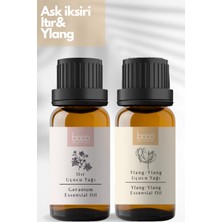 Aşk İksiri 2'li Avantajlı Paket Itır Ve Ylang-Ylang Saf Uçucu Yağı Buhurdanlık, Masaj, Spa, 20 ml