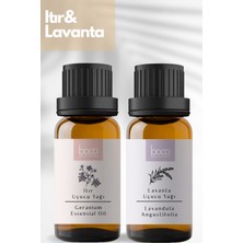 Boco Itır & Lavanta Saf Aromaterapi Uçucu Yağı 2'li Set (20 Ml)