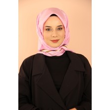 Vissona Pembe Vissona 10490 Twill Ipek Eşarp - 24-03