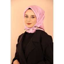 Vissona Pembe Vissona 10490 Twill Ipek Eşarp - 24-03