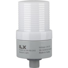 İLX Rgb Ikaz Lambası - Ø70 R6 Flaşör Seri 220 Vac Ses Yok 5 Renk