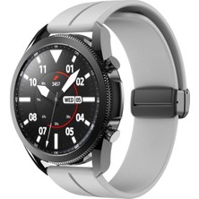 Nezih Case Samsung Galaxy Watch 4 / 5 / 5 Pro 40-44 Classic 42 - 45 - 46mm Magnet Tokalı Ayarlı Silikon Kordon