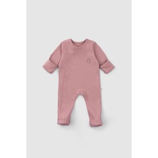 Little Gusto Kendinden Eldivenli Patikli 3'lü Organik Pamuk tulum Seti Animal Desenli