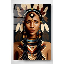 Hinora Kızılderili Cam Tablo, Dekoratif Cam Tablo