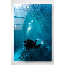 Hinora Denizaltı Cam Tablo, Dekoratif Cam Tablo, Modern Cam Tablo