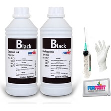 Forprint Canon G1400, Canon G2400 Yazıcı Uyumlu GI-490 Forprint Dolum Seti 2X1000ML Siyah