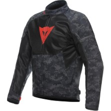 Dainese Ignite Camo Gray Black Fluo Red Air Tekstil Motosiklet Montu