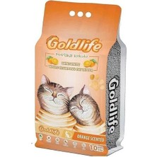 Goldlife Premium Serisi Portakal Kokulu 10 Litre Kedi Kumu
