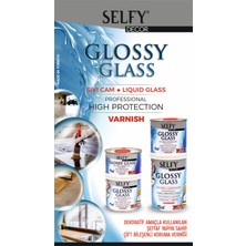 Glance Akrilik Selfy Decor Glossy Glass 200+100 gr Sıvı Cam, Banyo, Mutfak, Tezgah, Verniği