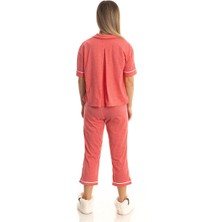 Zehhar Pamuklu Penye Pijama Takımı - Mercan