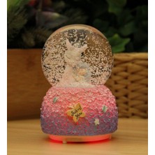 Hediye Biziz Sevimli Ceylan Işıklı ve Müzikli Kar Küresi Büyük Boy