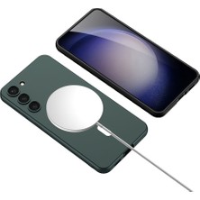 Cep Case Samsung Galaxy S23 Kılıf Wireless Şarj Özellikli Magsafe Mıknatıslı Ince Zarif Silikon Kapak