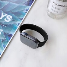 Cep Case Apple Watch 38MM Kordon 14.4 cm Medium Mat Pürüzsüz Silikon Kordon Tek Parça 10 Renk