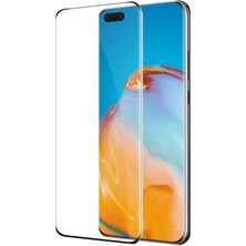 Cep Case Huawei P40 Pro Ekran Koruyucu 3D Kavisli Seramik Tam Kapatan Esnek Ekran Koruma Siyah