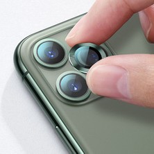 Cep Case Apple iPhone 12 Mini Kamera Lens Koruyucu Halka Model Koyu Yeşil Renk