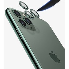 Cep Case Apple iPhone 12 Mini Kamera Lens Koruyucu Halka Model Koyu Yeşil Renk