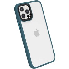 Cep Case Apple iPhone 12 Pro Kılıf Airbag Silikon Renkli Kenar 0.3mm Kamera Kısmı 0.5mm Tam Koruma