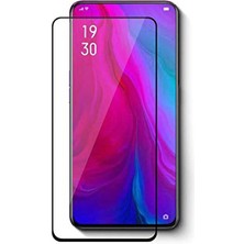 Cep Case Oppo Reno 2z Ekran Koruyucu 3D Kavisli Seramik Tam Kapatan Esnek Ekran Koruma Siyah