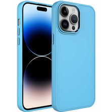 Cep Case Apple  iPhone 14 Pro Kılıf Metal Kamera Çerçeve Metal Buton Orjinal Kalıp Silikon Kapak