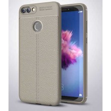 Cep Case Huawei P Smart Kılıf Deri Görünümlü Tam Koruma Orjinal Silikon