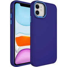 Cep Case Apple iPhone 11 Kılıf Metal Kamera Çerçeve Metal Buton Orjinal Kalıp Silikon Kapak