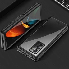 Cep Case Galaxy Z Fold 2 Kıpta Metal Görünümlü Slim Case Kapak Kılıf