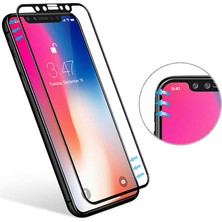 Cep Case Apple  iPhone 12 Pro Max Ekran Koruyucu Kenar Korumalı Tam Kapatan 5d Temperli Cam  Ekran Koruma