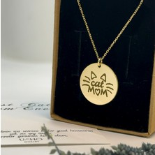 Usho Jewelry 925 Ayar Gümüş Cat Mom Kolye