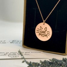 Usho Jewelry 925 Ayar Gümüş Cat Mom Kolye