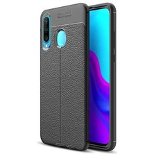 Cep Case Huawei P30 Lite Kılıf Deri Görünümlü Tam Koruma Orjinal Silikon
